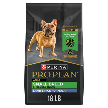 Picture of Purina Pro Plan High Protein Small Breed Dog Food, Shredded Blend Lamb & Rice Formula - 18 lb. Bag