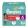 Picture of Pampers Cruisers 360 Diapers - Size 6, One Month Supply (104 Count), Pull-On Disposable Baby Diapers, Gap-Free Fit