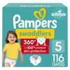 Picture of Pampers Swaddlers 360 Pull-On Diapers, Size 5, 116 Count, One Month Supply, for up to 100% Leakproof Skin Protection and Easy Changes