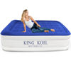 Picture of King Koil Luxury Full Size Air Mattress with Built-in Pump for Home, Camping & Guests, Inflatable Airbed Luxury Double High Blow Up Bed, Durable, Portable and Waterproof, 1-Year Manufacturer Warranty