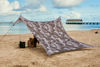 Picture of Neso Tents Grande Beach Tent, 7ft Tall, 9 x 9ft, Reinforced Corners and Cooler Pocket (Grey Camo)