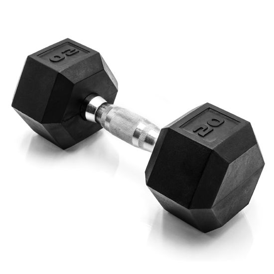 Picture of CAP Barbell 20 LB Coated Hex Dumbbell Weight, New Edition