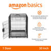 Picture of Amazon Basics - Durable, Foldable Metal Wire Dog Crate with Tray, Single Door, 30 x 19 x 21 Inches, Black