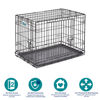 Picture of MidWest Homes for Pets Newly Enhanced Double Door iCrate Dog Crate, Includes Leak-Proof Pan, Floor Protecting Feet, Divider Panel & New Patented Features