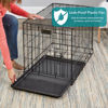 Picture of MidWest Homes for Pets Newly Enhanced Double Door iCrate Dog Crate, Includes Leak-Proof Pan, Floor Protecting Feet, Divider Panel & New Patented Features