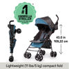 Picture of Summer Infant, 3D Mini Convenience Stroller - Lightweight Stroller with Compact Fold MultiPosition Recline Canopy with Pop Out Sun Visor and More - Umbrella Stroller for Travel and More, Gray