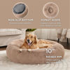 Picture of Bedsure Calming Dog Bed for Extra Large Dogs - Donut Washable Large Pet Bed, 45 inches Anti-Slip Round Fluffy Plush Faux Fur Dog Bed, Fits up to 125 lbs Pets, Camel