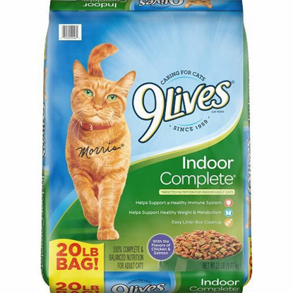 Picture of 9Lives Indoor Complete Dry Cat Food, 20 lb. Bag