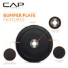 Picture of CAP Barbell Best Olympic Bumper Plate Set, Black, 10 lb Pair