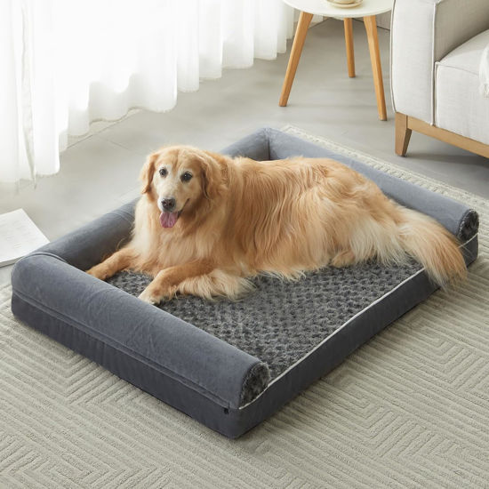 Picture of BFPETHOME XXL Dog Bed, Waterproof Orthopedic Dog Beds for Extra Large Dogs, Jumber Dog Bed with Washble Cover & Non-Skid Bottom, Dog Couch Bed for Pet Sleeping, Pet Bed for Large Dogs