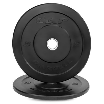 Picture of CAP Barbell Better Olympic Bumper Plate Set, Black, 10 lb Pair