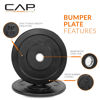 Picture of CAP Barbell Better Olympic Bumper Plate Set, Black, 10 lb Pair