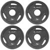 Picture of CAP Barbell 2-Inch Olympic Grip Weight Plate, 5 lb, Set of 4, 5 lb, Set of 4 Black (OPHWIS-005)