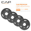 Picture of CAP Barbell 2-Inch Olympic Grip Weight Plate, 5 lb, Set of 4, 5 lb, Set of 4 Black (OPHWIS-005)