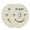 Picture of CAP Barbell Best Olympic Bumper Plate Set, White, 10 lb Pair