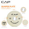 Picture of CAP Barbell Best Olympic Bumper Plate Set, White, 10 lb Pair