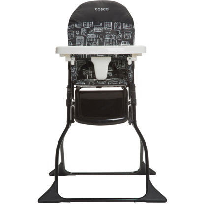 Picture of Cosco Simple Fold Full Size High Chair With Adjustable Tray, 28.5x23.5x38.7 Inch (Pack of 1)