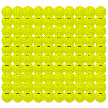 Picture of Franklin Sports Outdoor - X-40 Pickleball Balls - USA Pickleball (USAPA) Approved - 100 Bulk Pack Outside Pickleballs - Yellow - US Open Ball