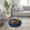 Picture of Best Friends by Sheri The Original Calming Donut Cat and Dog Bed in Lux Fur Navy, Small 23"