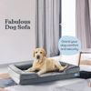 Picture of Orthopedic Sofa Dog Bed - Ultra Comfortable Dog Beds for X-Large Dogs - Breathable & Waterproof Pet Bed- Egg Foam Sofa Bed with Extra Head and Neck Support - Removable Washable Cover & Nonslip Bottom.