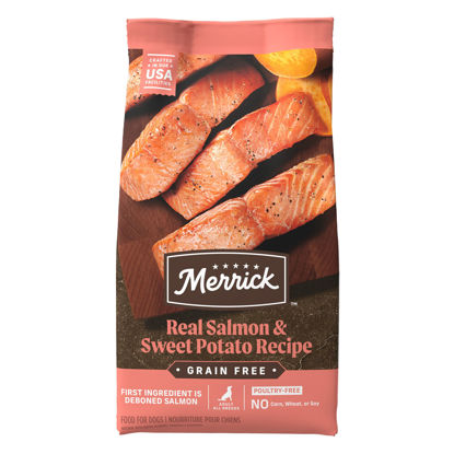 Picture of Merrick Premium Grain Free Dry Adult Dog Food, Wholesome And Natural Kibble With Real Salmon And Sweet Potato - 22.0 lb. Bag