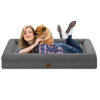 Picture of Yiruka XXL Dog Bed, Dark Grey Orthopedic Dog Bed, Washable Dog Bed with [Removable Bolster], Waterproof Dog Bed with Nonskid Bottom, Pet Bed, Jumbo Dog Bed