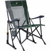 Picture of GCI Outdoor Roadtrip Rocker Camping Chair | Portable, Folding Rocking Chair with Solid, Durable Armrests, Drink Holder & Comfortable Extended Backrest - Hunter Green