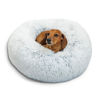 Picture of Best Friends by Sheri The Original Calming Donut Cat and Dog Bed in Shag Fur Frost, Small 23"