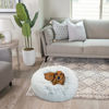 Picture of Best Friends by Sheri The Original Calming Donut Cat and Dog Bed in Shag Fur Frost, Small 23"