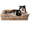 Picture of EHEYCIGA Orthopedic Dog Beds for Extra Large Dogs, Waterproof Memory Foam XXL Dog Bed with Sides, Non-Slip Bottom and Egg-Crate Foam Big Dog Couch Bed with Washable Removable Cover, Camel