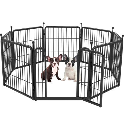 Picture of FXW Rollick Dog Playpen for Yard, RV Camping│Patented, 24 inch 8 Panels