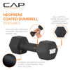 Picture of CAP Barbell Neoprene Dumbbell Weights, 12 lb Pair, Black