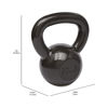 Picture of Amazon Basics Cast Iron Kettlebell, 25 Pounds, Black