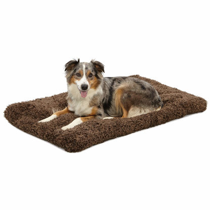 Picture of Midwest Homes for Pets Deluxe Dog Beds | Super Plush Dog & Cat Beds Ideal for Dog Crates | Machine Wash & Dryer Friendly, 1-Year Warranty, 42-Inch, Cocoa