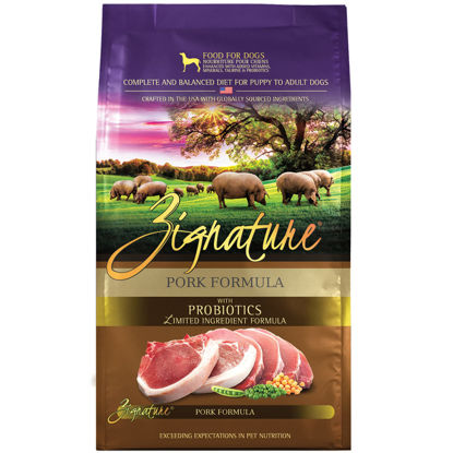 Picture of Zignature Pork Limited Ingredient Formula Dry Dog Food 25lb