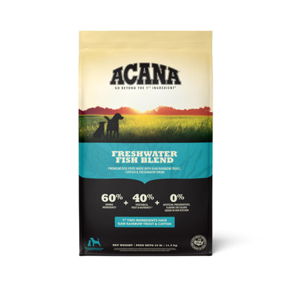 Picture of ACANA Grain Free Dry Dog Food, Freshwater Fish Dog Food Recipe, 25lb