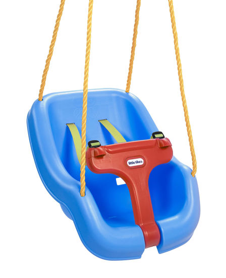 Picture of Little Tikes Snug 'n Secure Blue Swing with Adjustable Straps, 2-in-1 for Baby and Toddlers Ages 9 Months - 4 Years