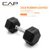 Picture of CAP Barbell 25 LB Coated Hex Dumbbell Weight, New Edition