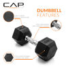 Picture of CAP Barbell 25 LB Coated Hex Dumbbell Weight, New Edition