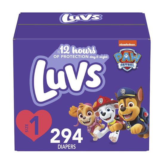 Picture of Luvs Diapers - Size 1, 294 Count, Paw Patrol Disposable Baby Diapers