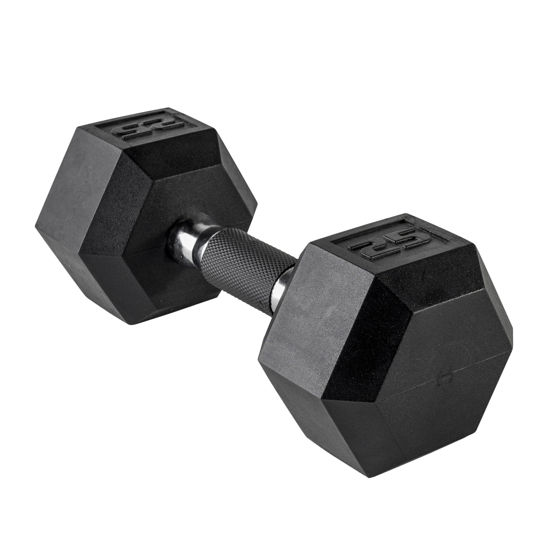 Picture of CAP Barbell Coated Dumbbell Weights with Padded Grip, Single, 25 LBS