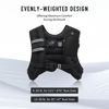 Picture of ZELUS Weighted Vest, 6lb/8lb/12lb/16lb/20lb/25lb/30lb Weight Vest with Reflective Stripe for Workout, Strength Training, Running, Fitness, Muscle Building, Weight Loss, Weightlifting(25LB)