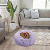 Picture of Best Friends by Sheri The Original Calming Donut Cat and Dog Bed in Shag Fur Lavender, Small 23"