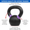 Picture of Yes4All Kettlebell Weights Cast Iron/Kettlebells Powder Coated - Strength Training, Home Gym, Full-body Exercises