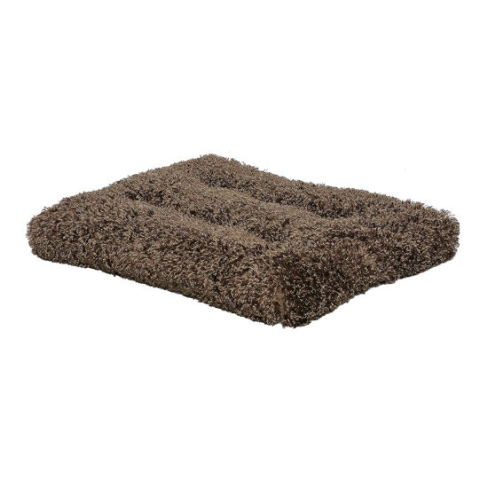 Picture of Midwest Homes for Pets Deluxe Dog Beds | Super Plush Dog & Cat Beds Ideal for Dog Crates | Machine Wash & Dryer Friendly, 1-Year Warranty, Cocoa, 46.0" L x 28.0" W x 4.0" Th