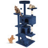 Picture of FDW Cat Tree 54in Cat Tower Multi-Level Durable Cat Scratching Post & Cozy Fun Cat Jumping Platform Space Saving Cat Condo Pet Play House for Indoor Cats,Navy Blue