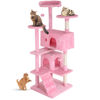 Picture of FDW Cat Tree 54in Cat Tower Multi-Level Durable Cat Scratching Post & Cozy Fun Cat Jumping Platform Space Saving Cat Condo Pet Play House for Indoor Cats,Pink