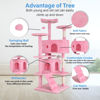 Picture of FDW Cat Tree 54in Cat Tower Multi-Level Durable Cat Scratching Post & Cozy Fun Cat Jumping Platform Space Saving Cat Condo Pet Play House for Indoor Cats,Pink