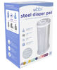 Picture of Ubbi Steel Diaper Pail, Odor Locking, No Special Bag Required, Award-Winning, Registry Must-Have, Woodgrain