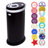 Picture of Ubbi Steel Diaper Pail, Odor Locking, No Special Bag Required, Award-Winning, Registry Must-Have, Matte Black